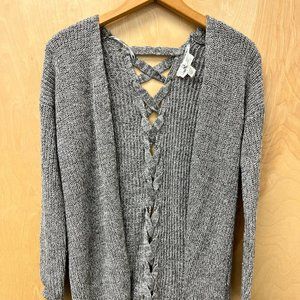 12/14 Girl's Creme & Gray Cardigans Set (Brand: Cloud Chaser)